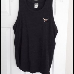 Charcoal PINK tank top